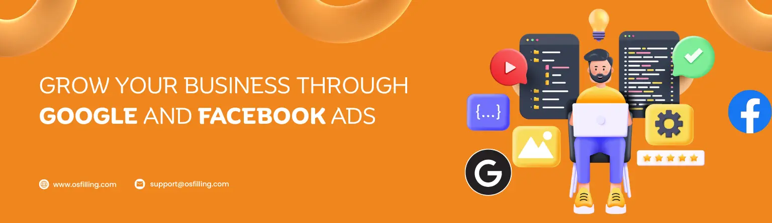 Grow your business through Google and Facebook. ads